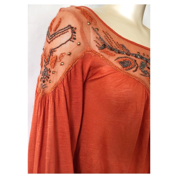 Free People ♥️ Embellished Top - Picture 4 of 8